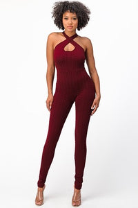 Selena Vibe's Burgundy Jumpsuit