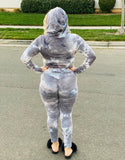 Tie Dye HOWLITE hoodie with pants Set