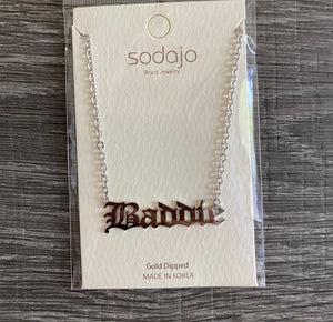 "Baddie" Gold dipped Necklace